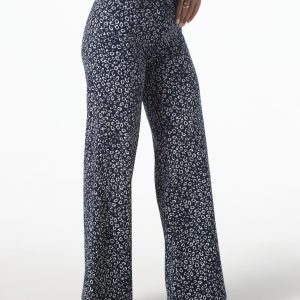 LEOPARDO BLUE WIDE LEG